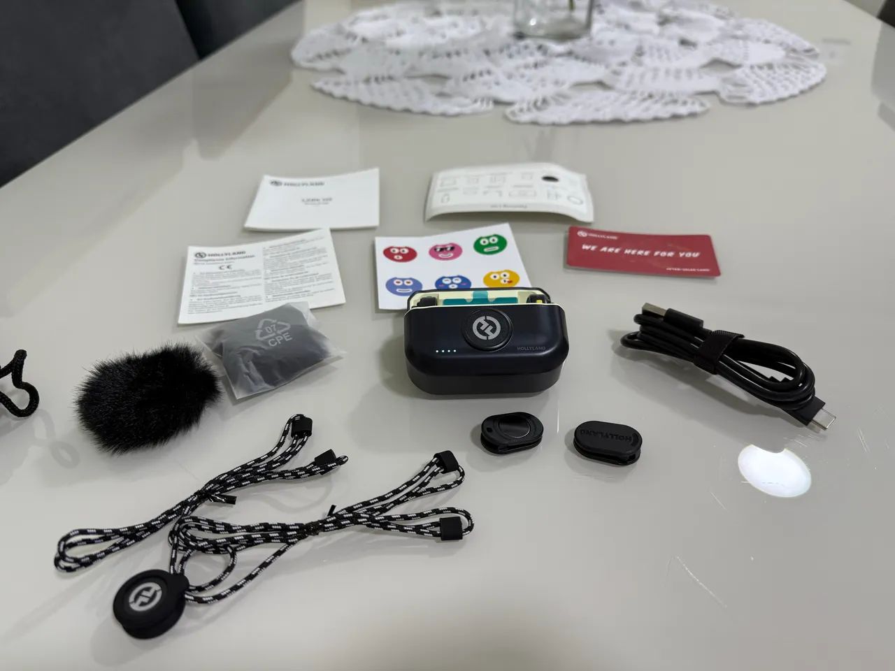 Microfone Sem Fio Hollyland Lark M2 - Novo, Original e Nunca Usado!  - Foto 4