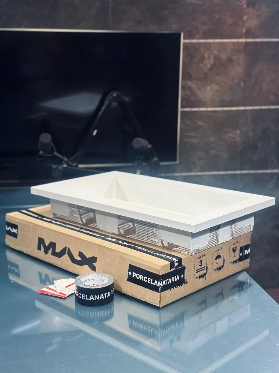 Pias e nichos esculpido em porcelanato  - Foto 3