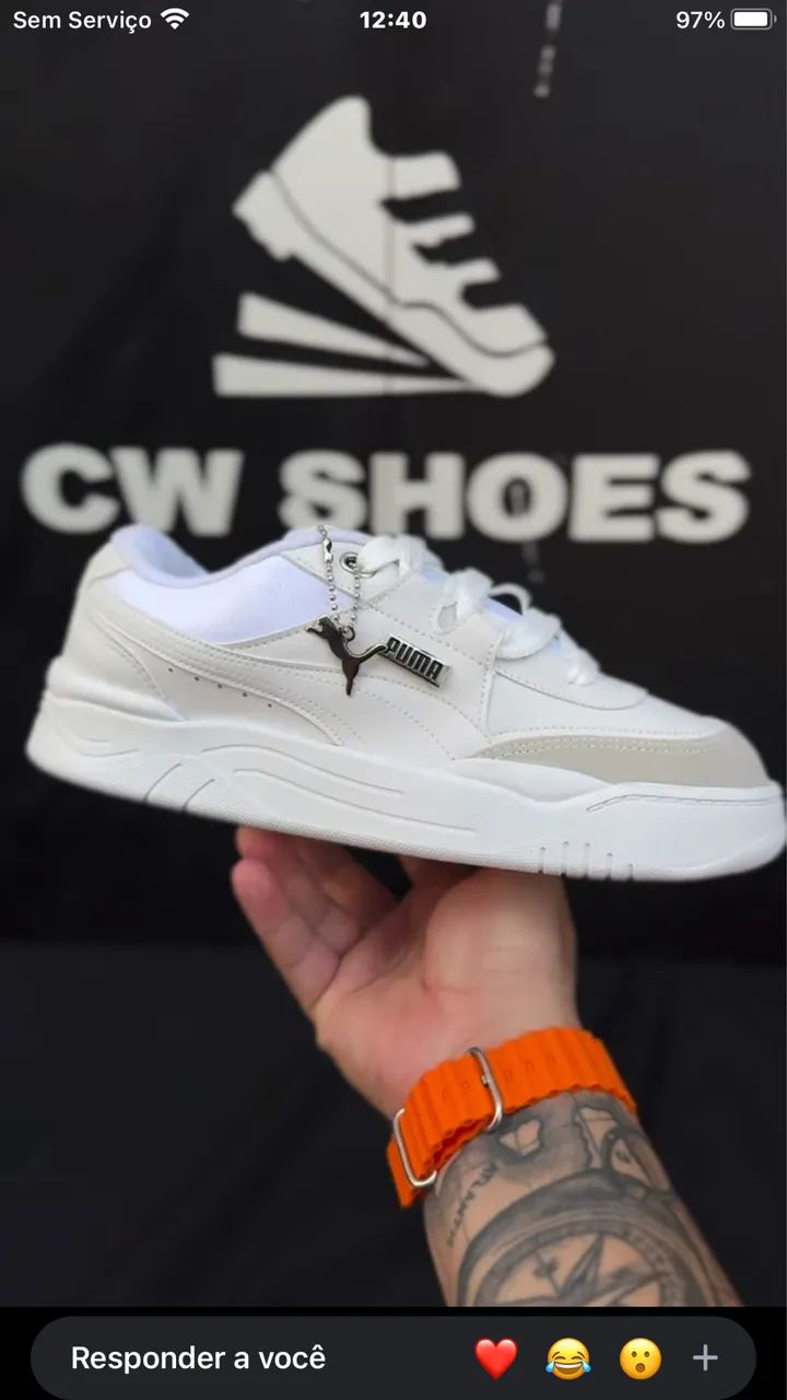 Tênis puma 180 - cor off white 