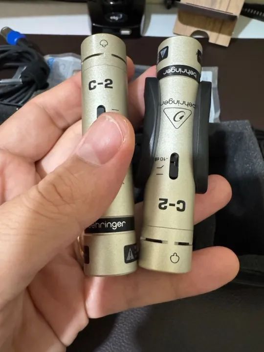 Microfones Behringer C-2 (Par) + Cabos XLR - Condensador Ideal para Gravação - Foto 4