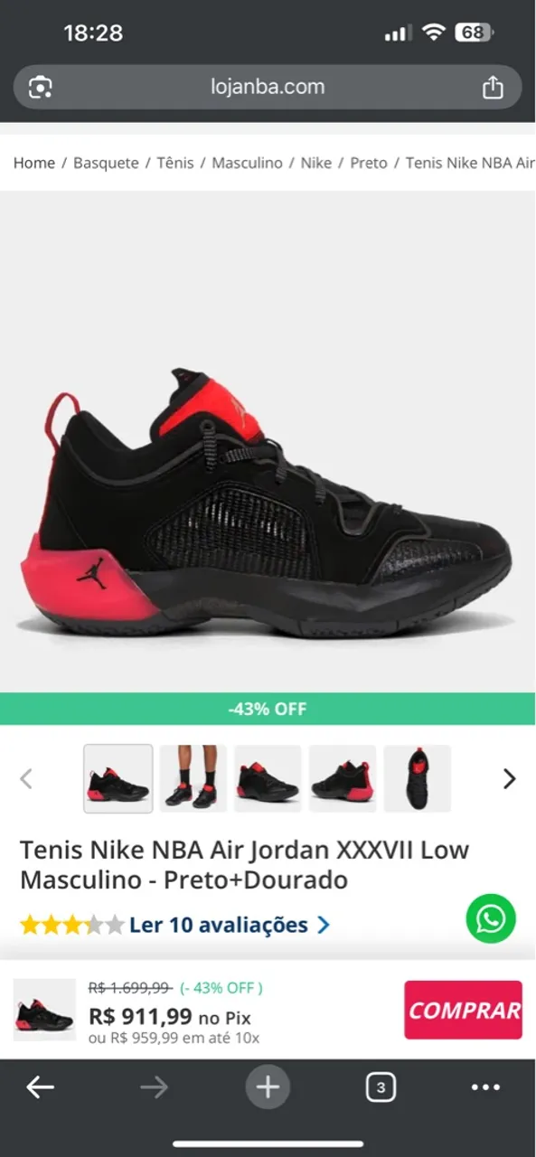 Tênis Nike Air Jordan