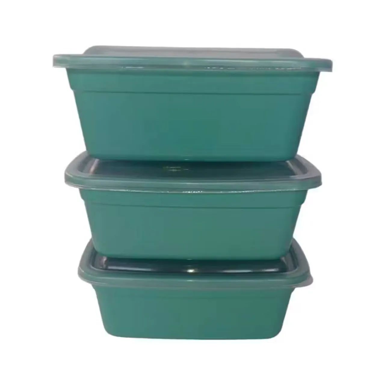 Pote retangular 1000ml com tampa - Foto 4