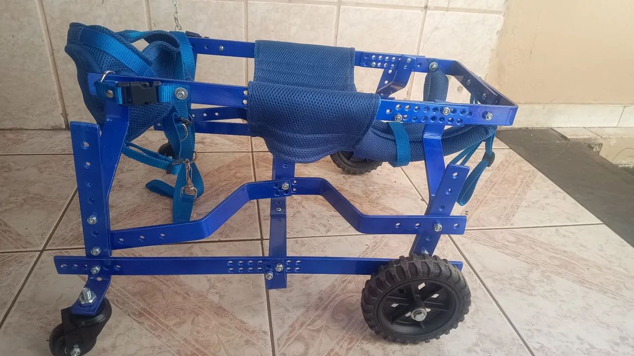 Cadeira de rodas para cães, cachorro com dificuldade de locomoção  - Foto 3
