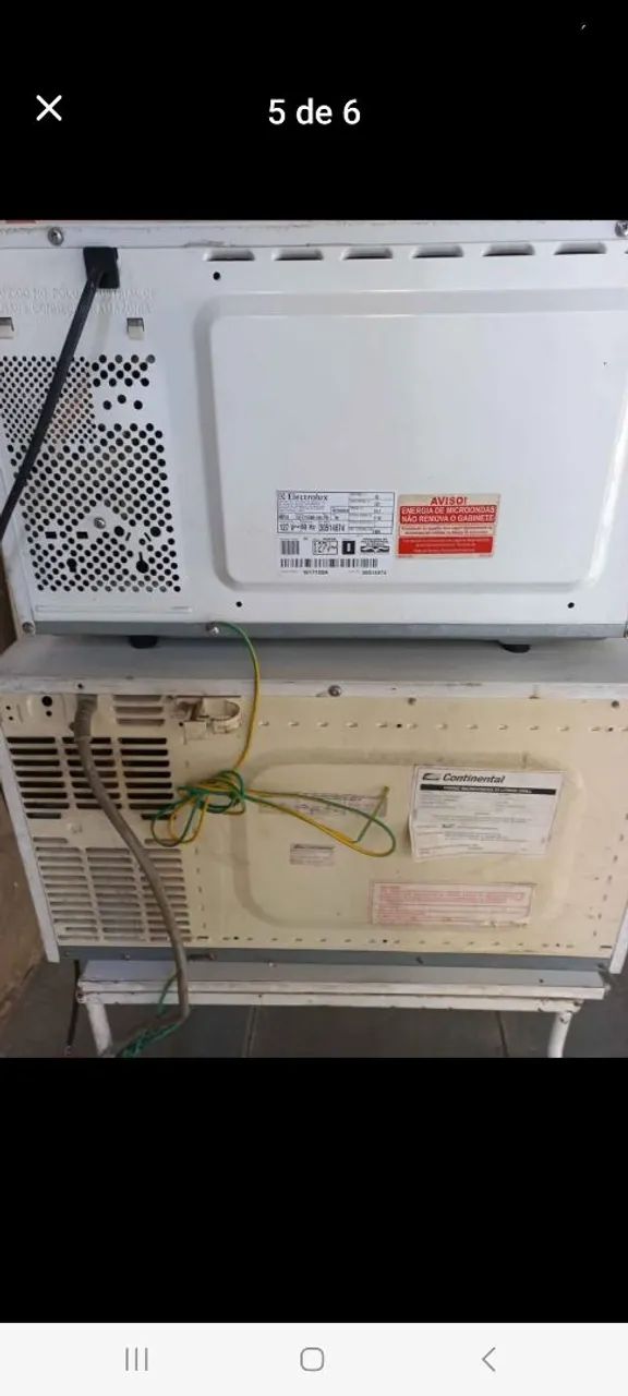 2 microondas Eletrolux 18 L Continental 27 L  com defeito  - Foto 3