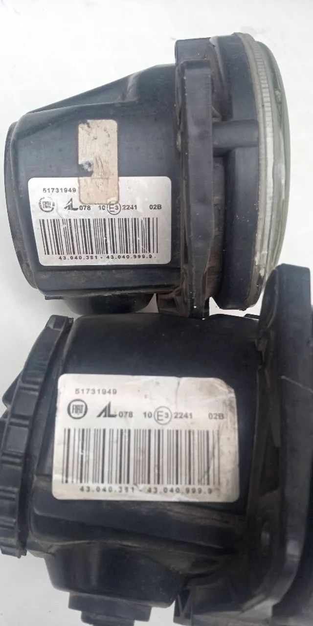 Par farol de Milha Original Fiat lente de vidro - Foto 2