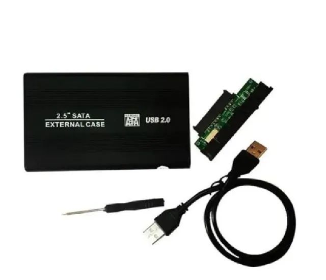 Case gaveta leitor Hd Externo Sata 2.5 De Bolso Usb 2.0 Notebook Slim USB - Foto 2