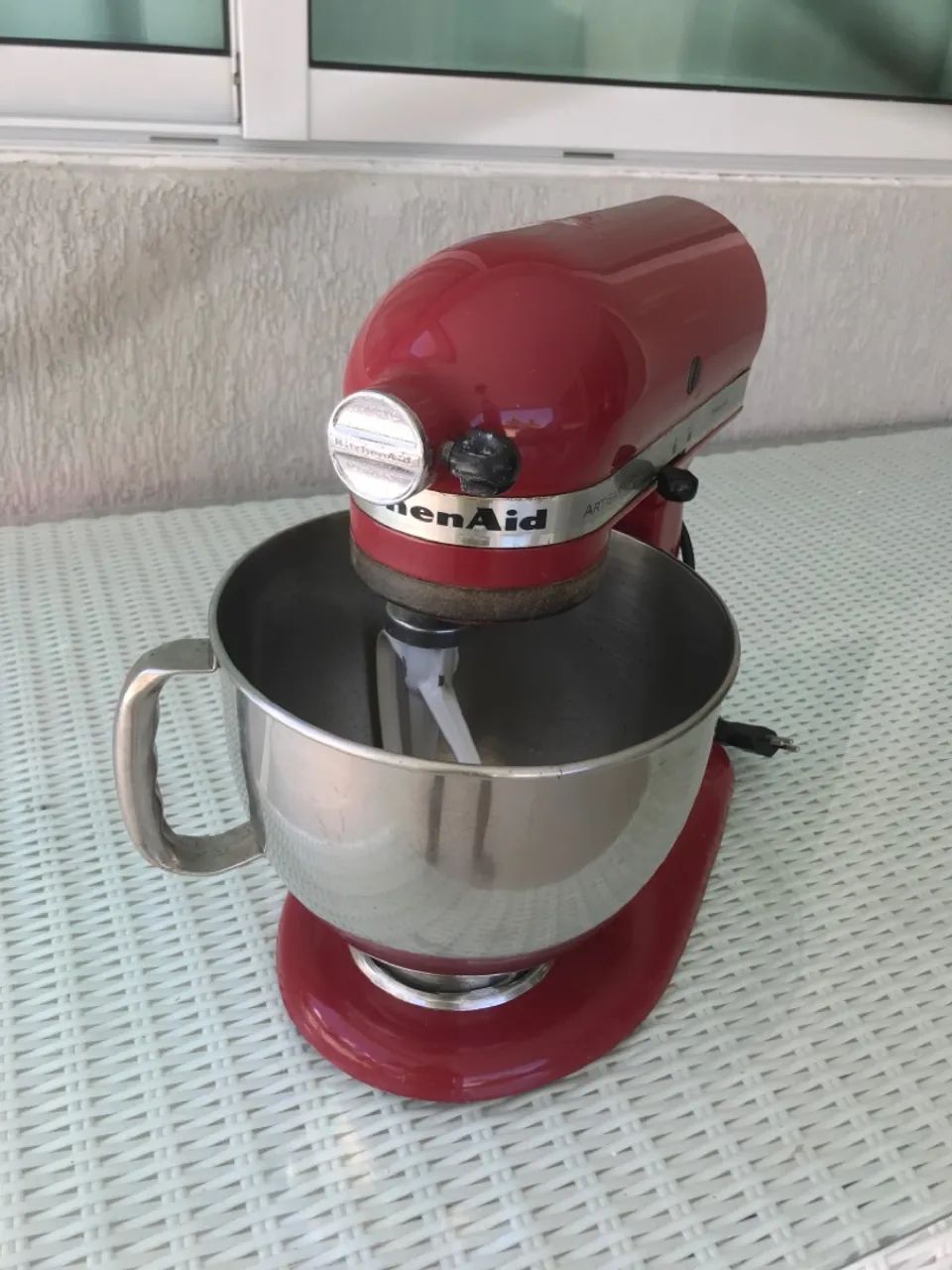 Batedeira KitchenAid Artisan Vermelha usada - Foto 2