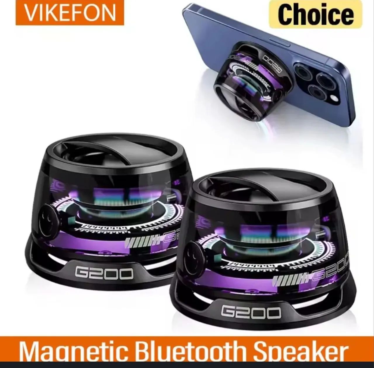 Caixa de som Bluetooth Com Prendedor magnético  - Foto 4