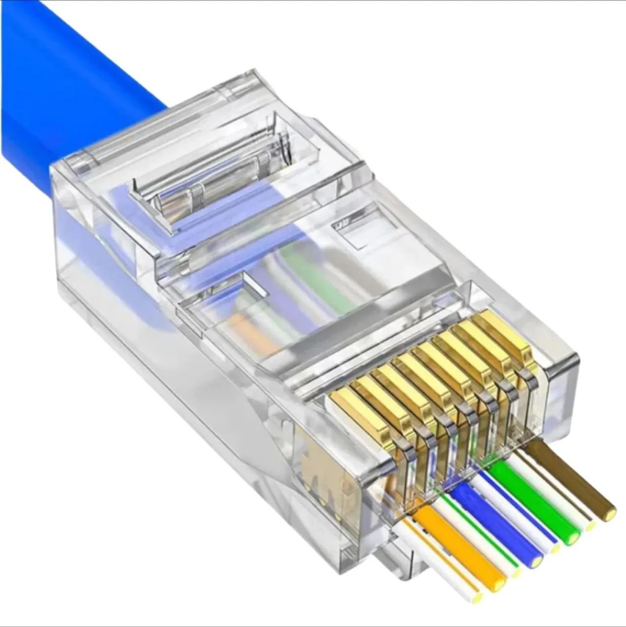 Conector RJ45 para Cabo de Rede (Honestidade e Qualidade é na JK eletrônicos)