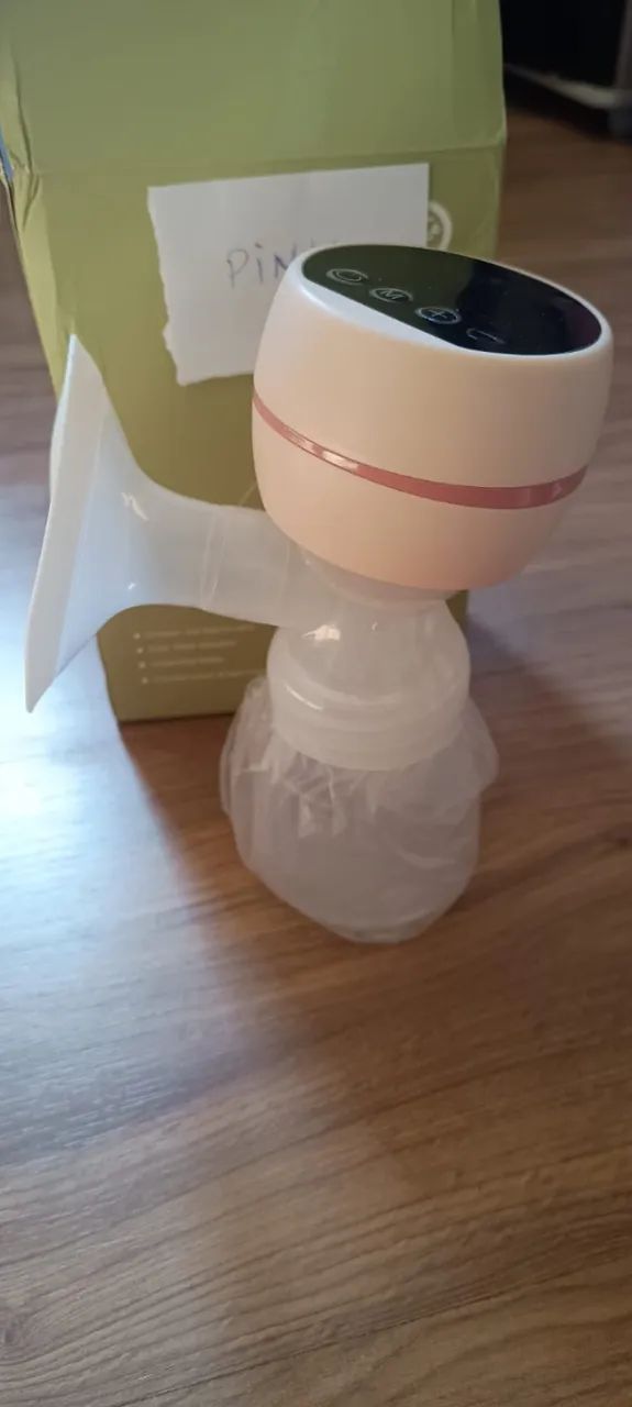 Bomba De Mama Tira Leite Elétrico Para Amamentação Tela De Led Extrator Com Garrafa 180m - Foto 2