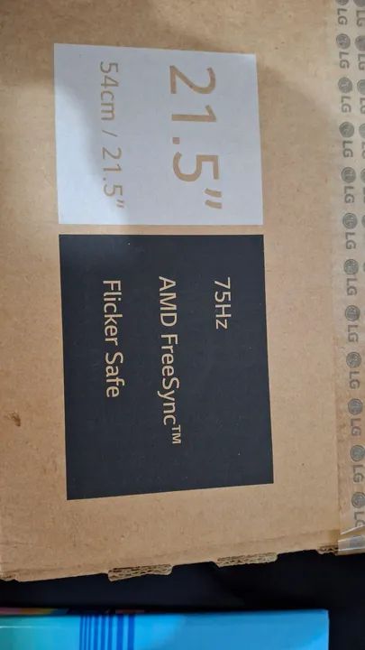 Monitor LG - 21.5 pol 75 hz 5ms  tecnologia amd freesync - Foto 6