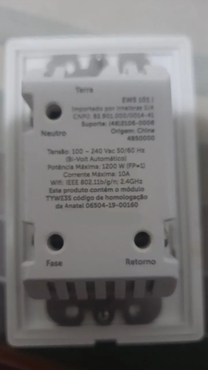 EWS 101 interruptor inteligente wifi intelbras - Foto 3