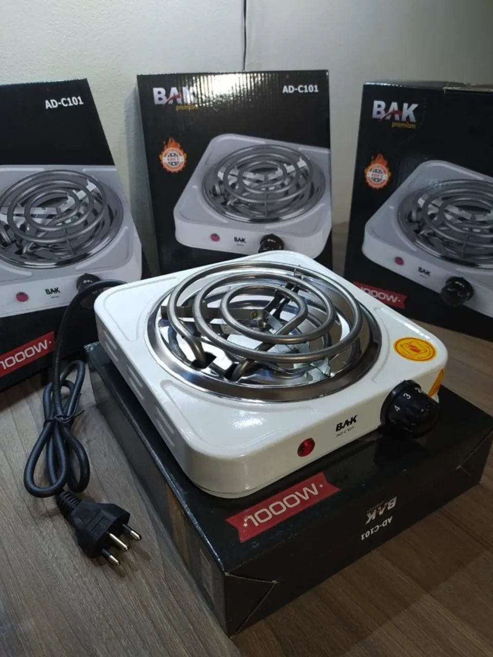 Fogareiro/fogão elétrico de uma boca.