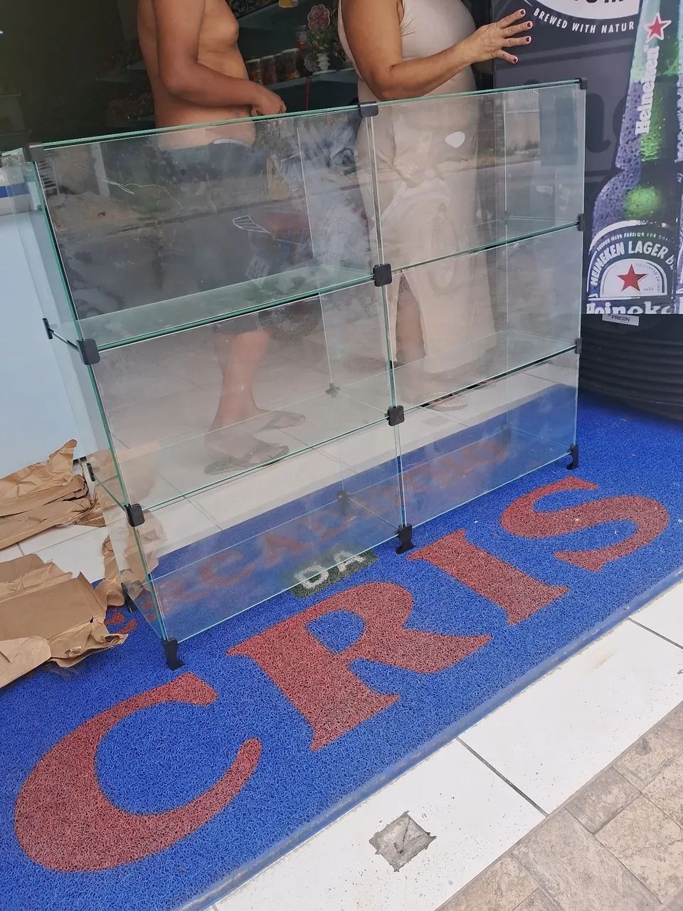 Balcão de vidro expositor para lojas  - Foto 2