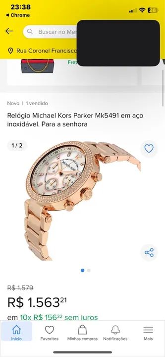 Relógio Michael Kors Feminino Dourado - Foto 3