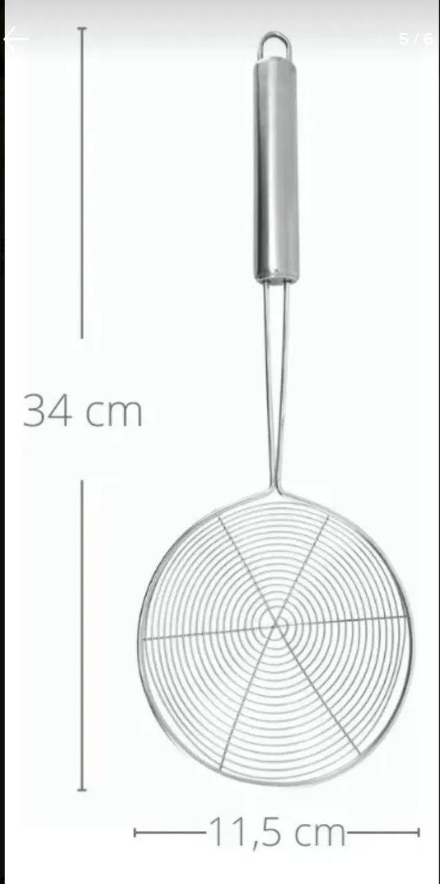 Escumadeira fritura inox - Foto 3