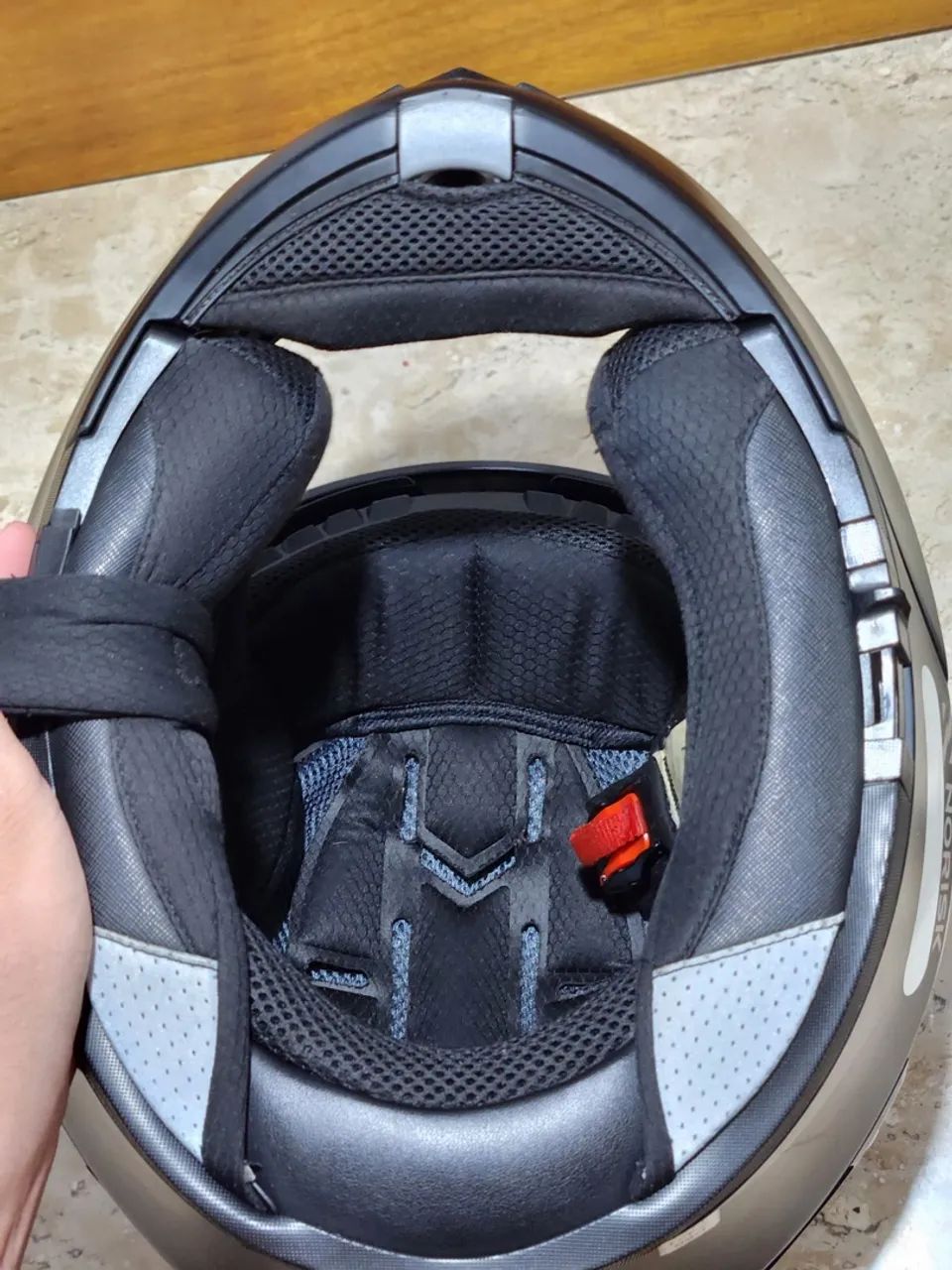 Capacete Norisk force 2 robocop c/ óculos - Foto 4
