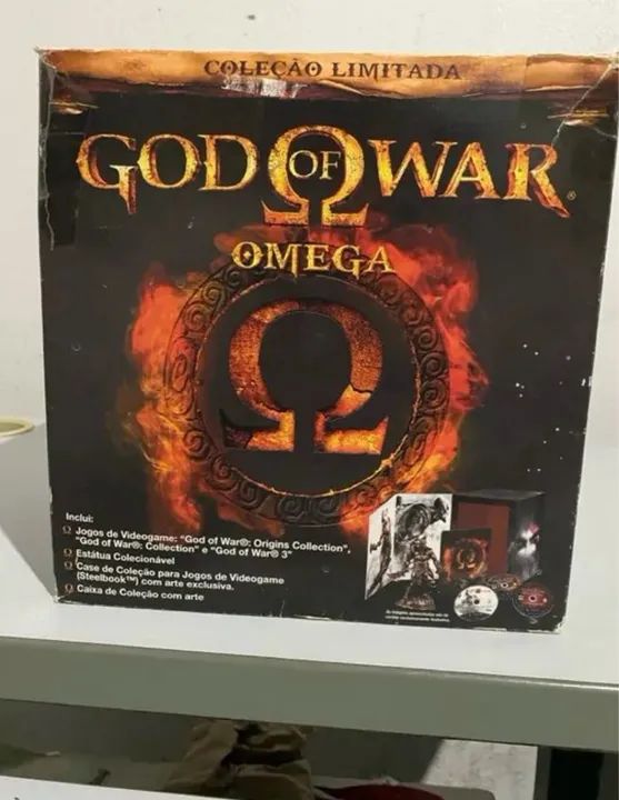 Box god of war Omega edição limitada 