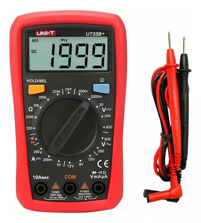 Multímetro Digital Uni-t Ut33b+ 600v 10a<br>