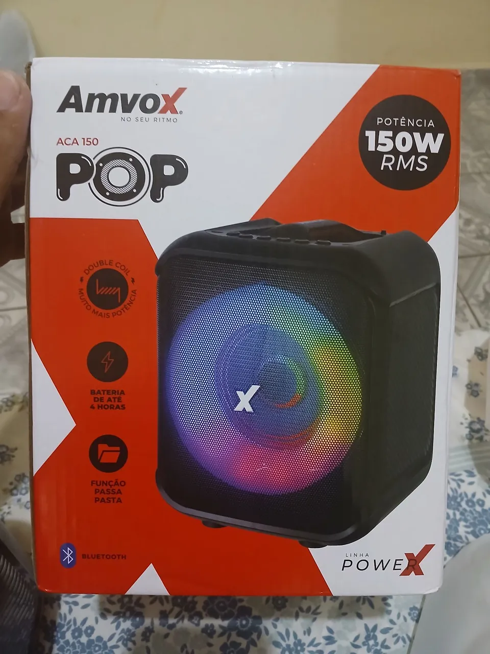 Caixa de Som Amvox ACA 150 POP 150W RMS Bluetooth