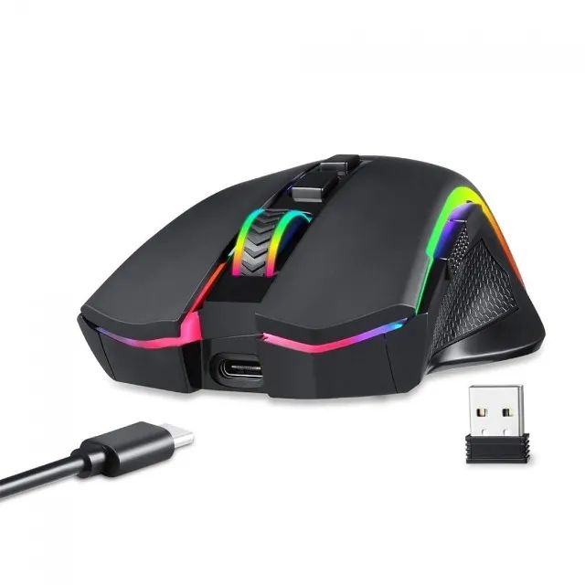 Mouse Gamer Redragon Griffin, 8000 DPI, Wireless, 7 Botões Programáveis - WZetta - Foto 2