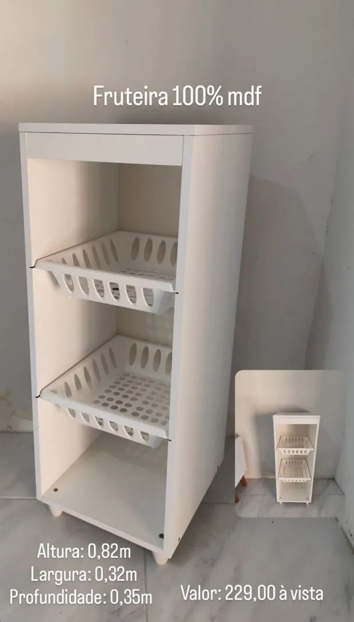 Fruteira 100% MDF - Organização e Praticidade