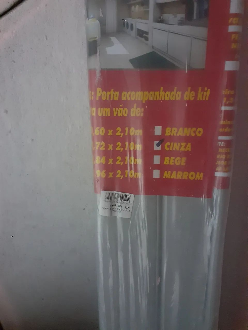 Porta Sanfonada Cinza - Foto 3