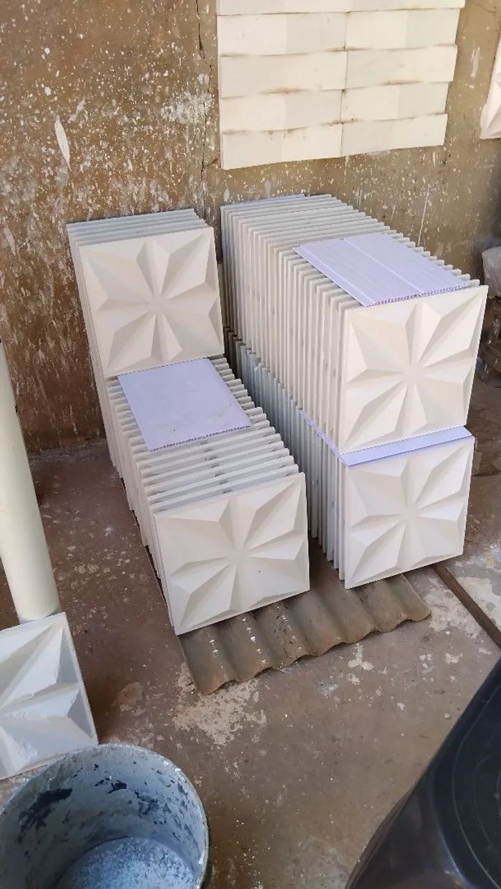 Placas de 3D (gesso ou cimento) - Foto 2