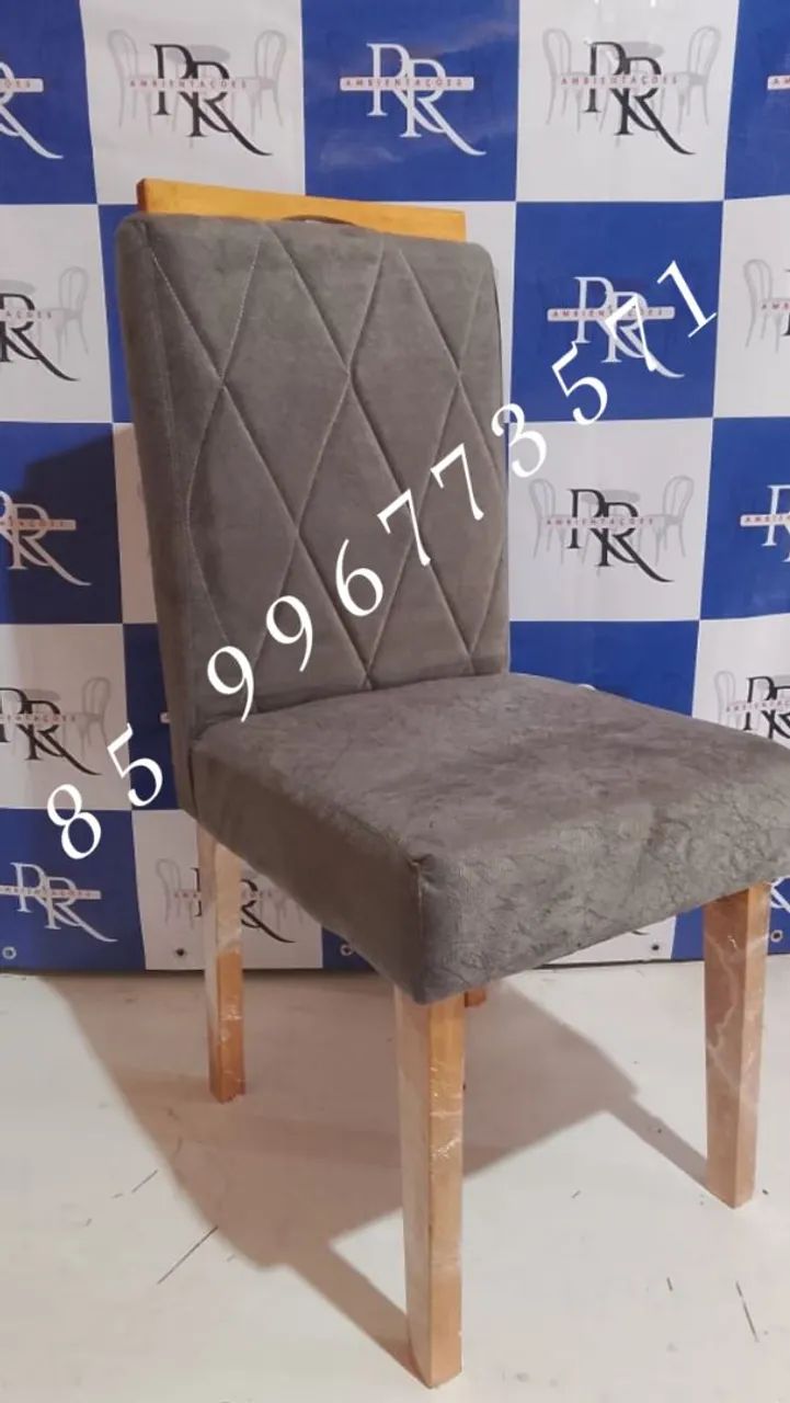 Cadeira de Jantar Estofada Elegantes pura sofisticação  - Foto 5