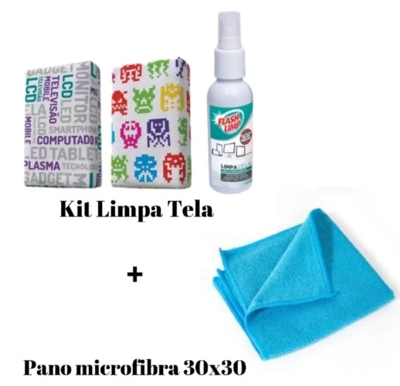 PROMOÇÃO Kit limpa telas flash limp