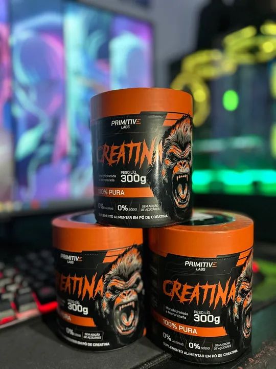 Creatina 300g - 100% Pura - Primitive Labs - Foto 2