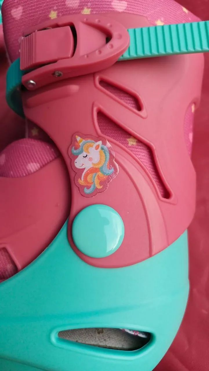 Roller Tri Inline 2 em 1 Unicórnio Novos Bel (PRONTA ENTREGA) - Foto 4