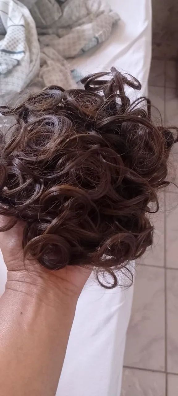 Puff orgânico castanho claro