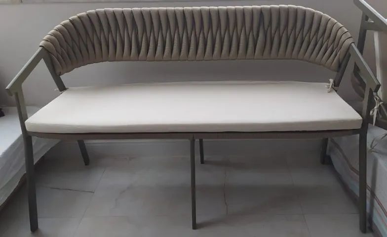 Conjunto em Tricô de Corda Náutica Semi-Novo