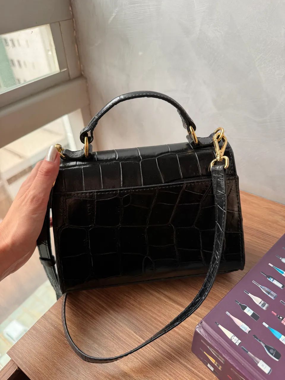 Bolsa de couro croco - Donna Guerriera - Foto 3