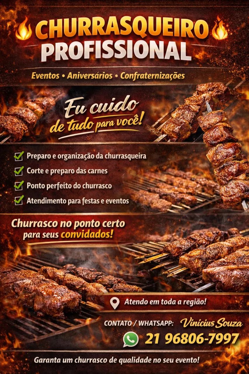 Churrasqueiro Profissional  - Foto 3