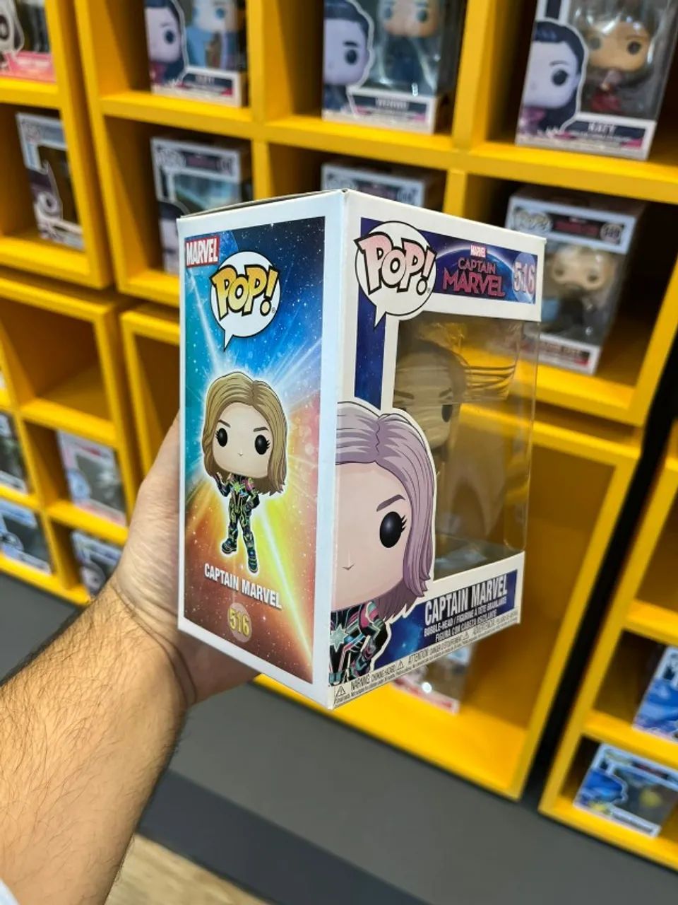 Funko Pop! Captain Marvel #516 Novo! Lacrado! - Foto 3