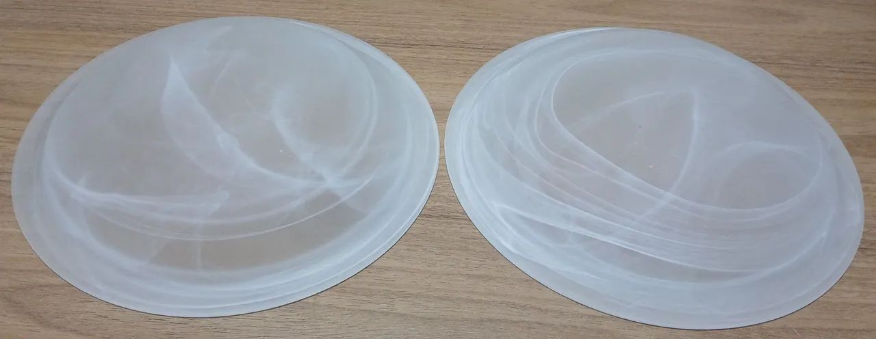 Par de cúpulas de vidro para plafon 25cm - Foto 5