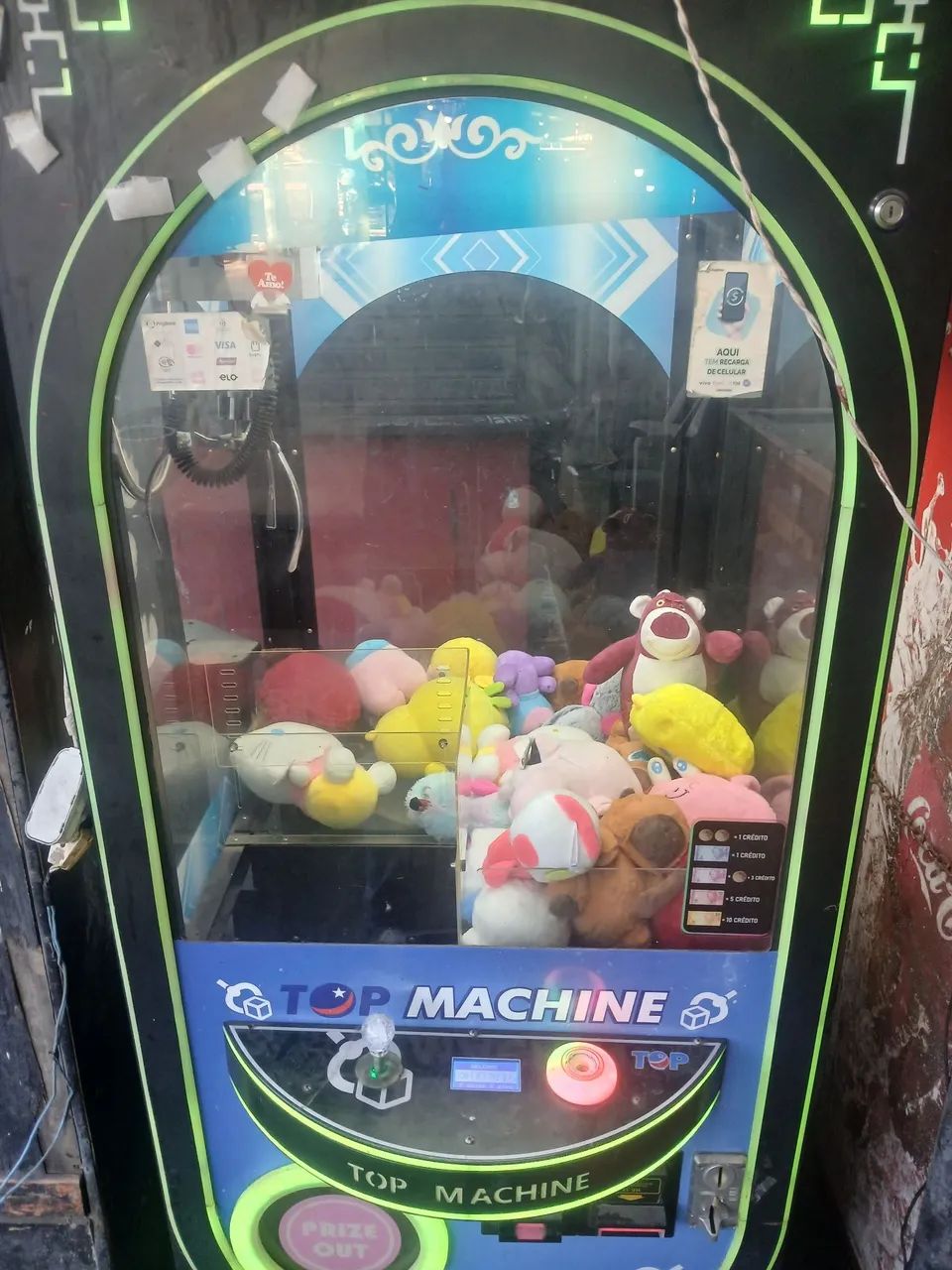 Maquina de pelúcia 