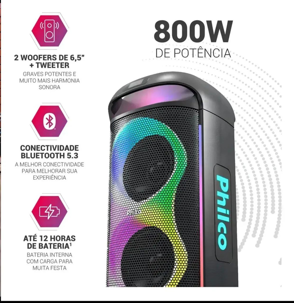 Caixa de som Philco PCX 6702 - Foto 2