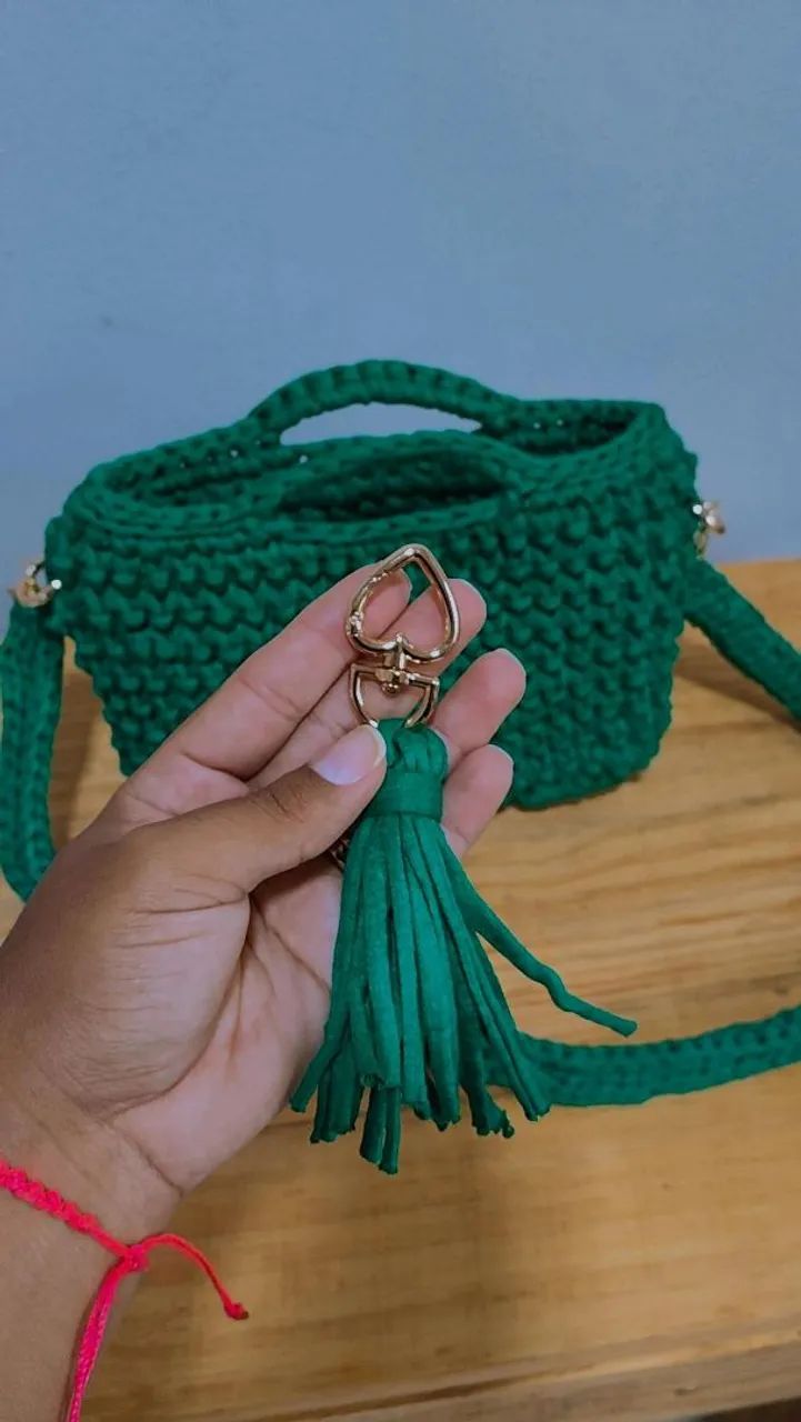 Bolsa em fio de malha  - Foto 3