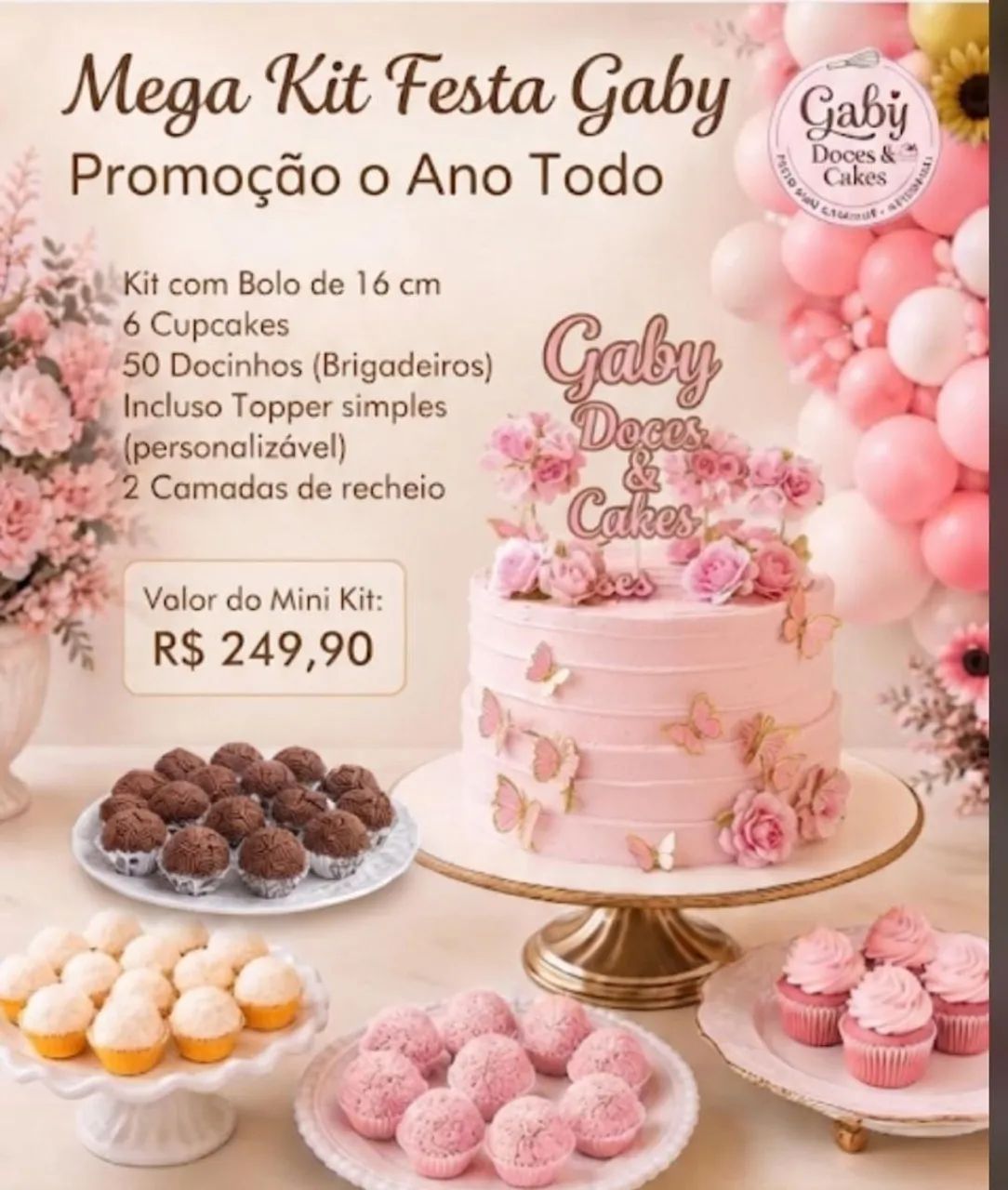 Kit festa e bolos