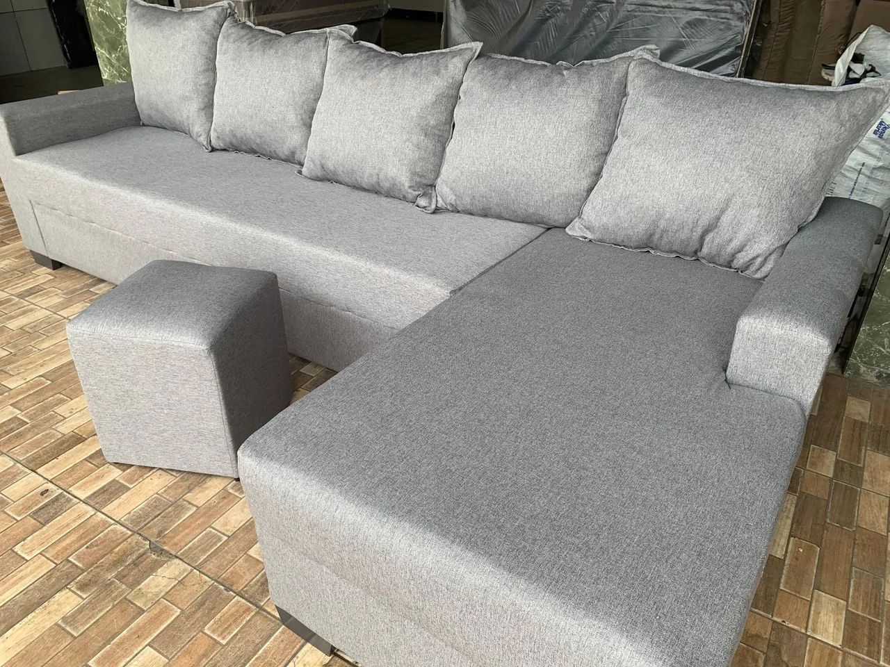PREMIUM CHAISE LOUNGE SOFA, 5-SEATER