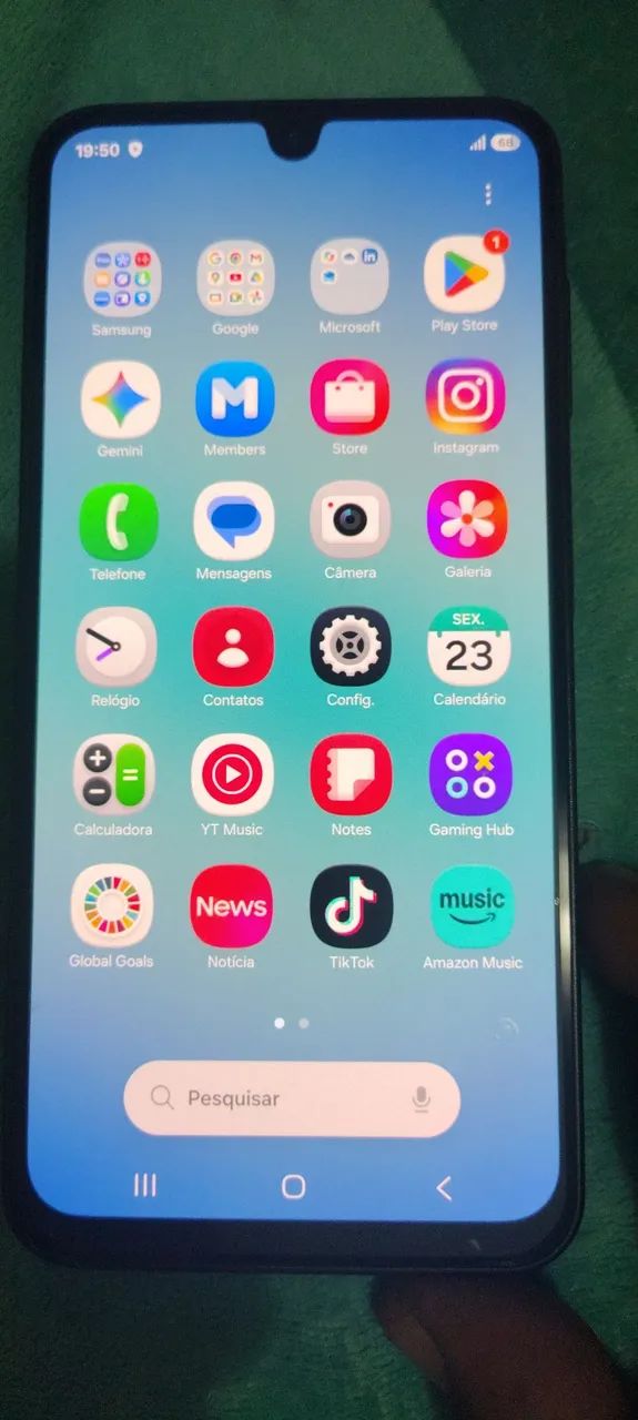 Samsung A17 novo com 15 dia de comprado