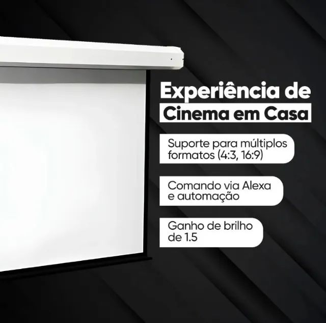 tela elétrica para projetor - Foto 3