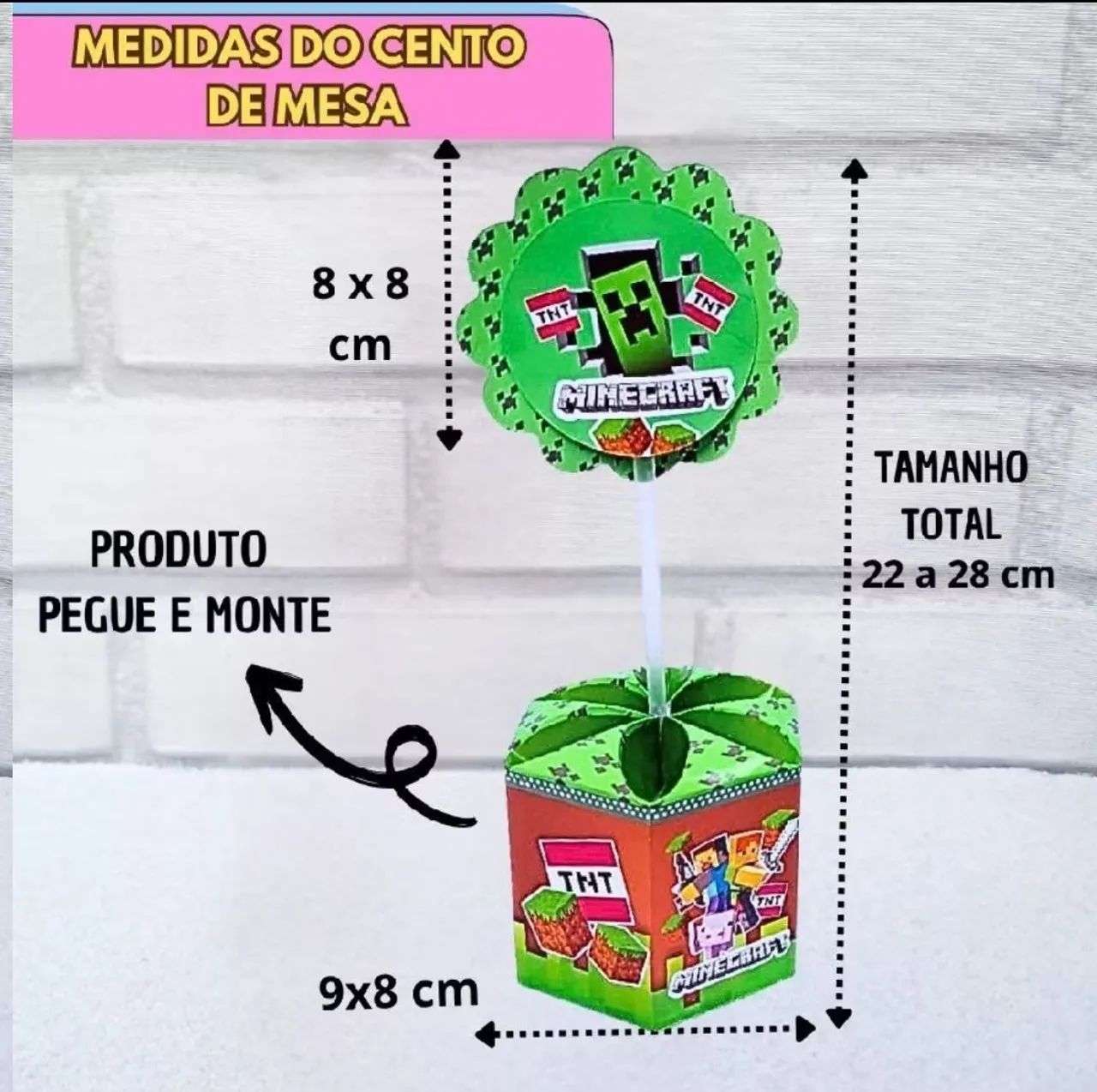 PEGUE E MONTE - 10 CENTRO de MESA para recortar e colar - Foto 2