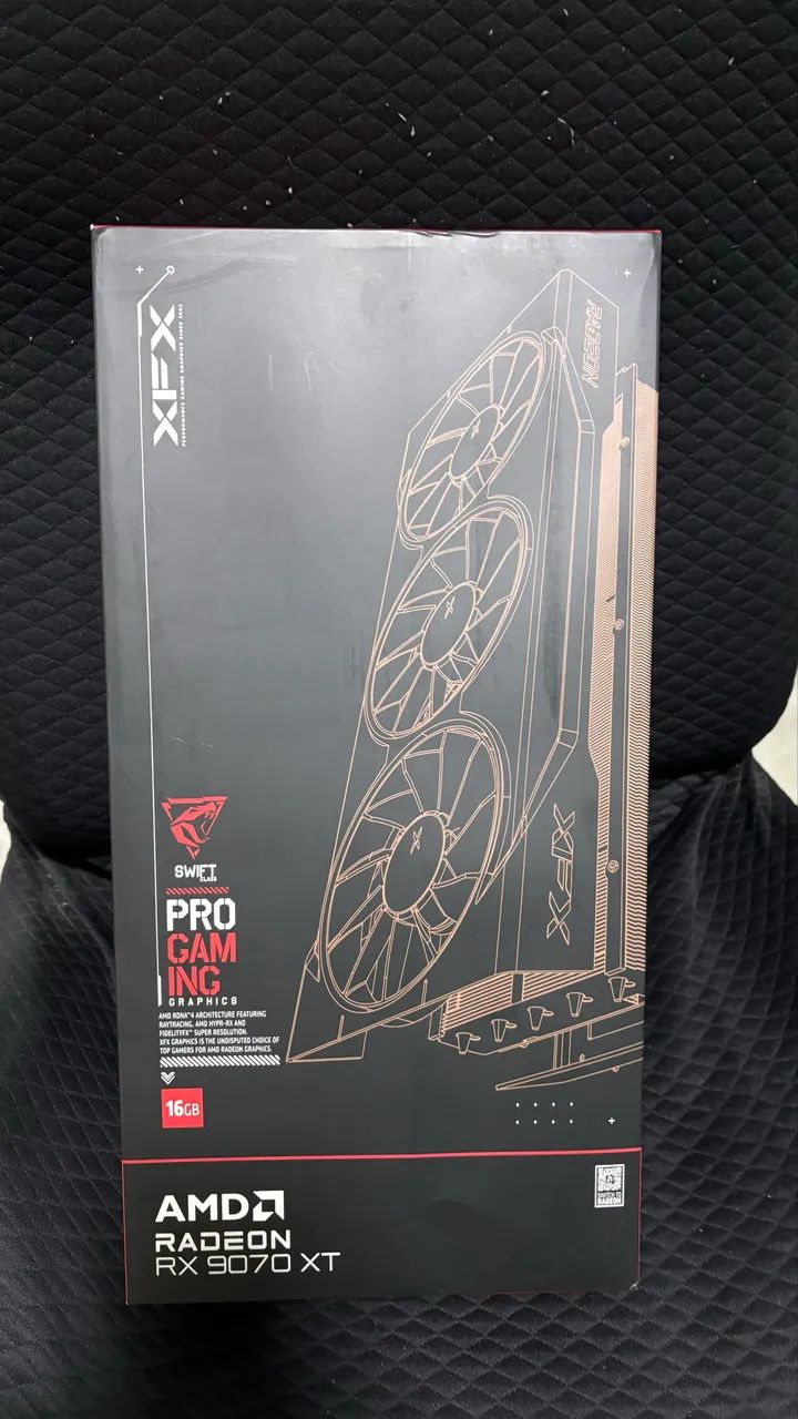 Rx 9070 xt nova ( caixa aberta apenas para testar )