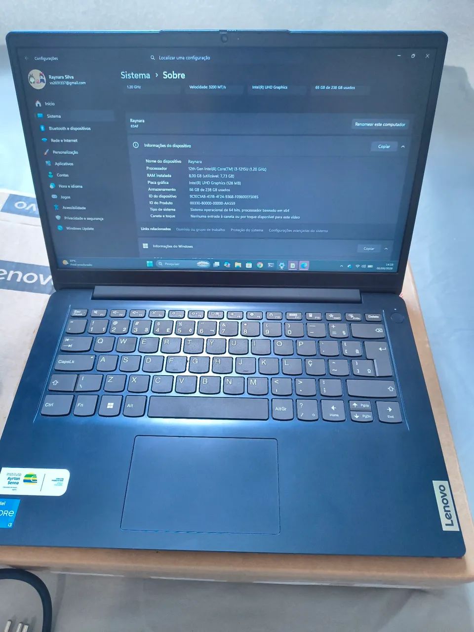 Notebook Lenovo IdeaPad 1 14IAU7BR  - Foto 2