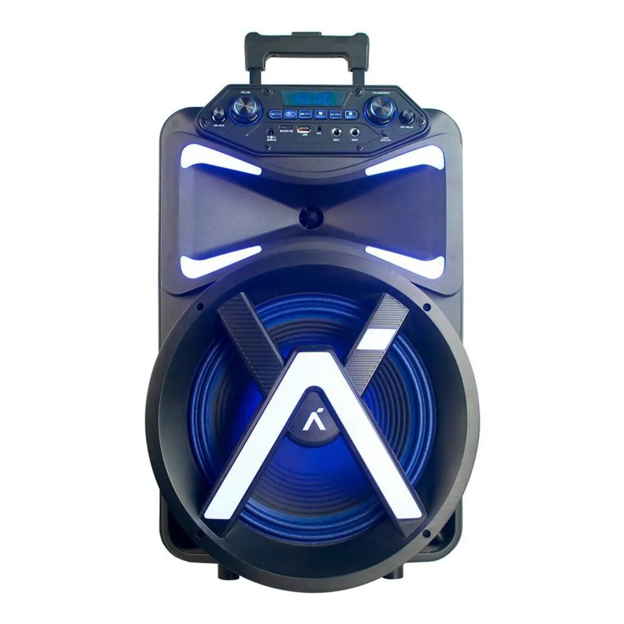 Caixa de Som Amplificada Hype 480w Rms TWS, Bluetooth Rádio FM Aquário - HP-480
