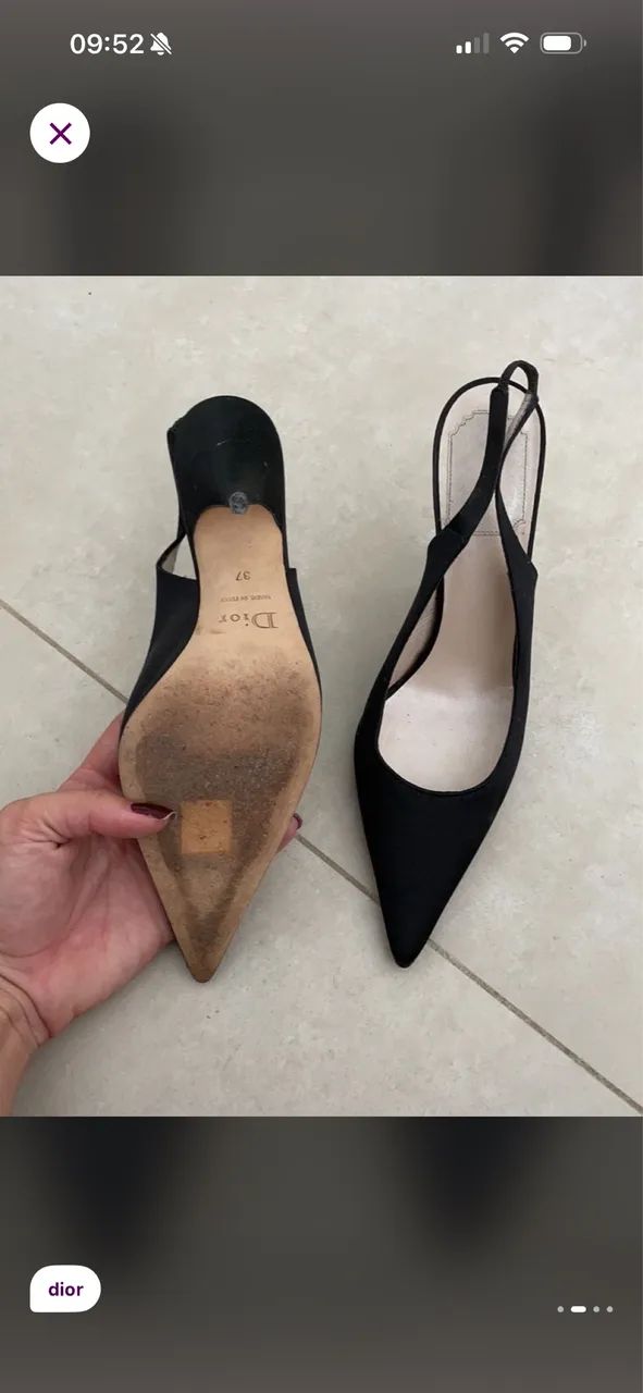 Scarpin Dior preto original  - Foto 3